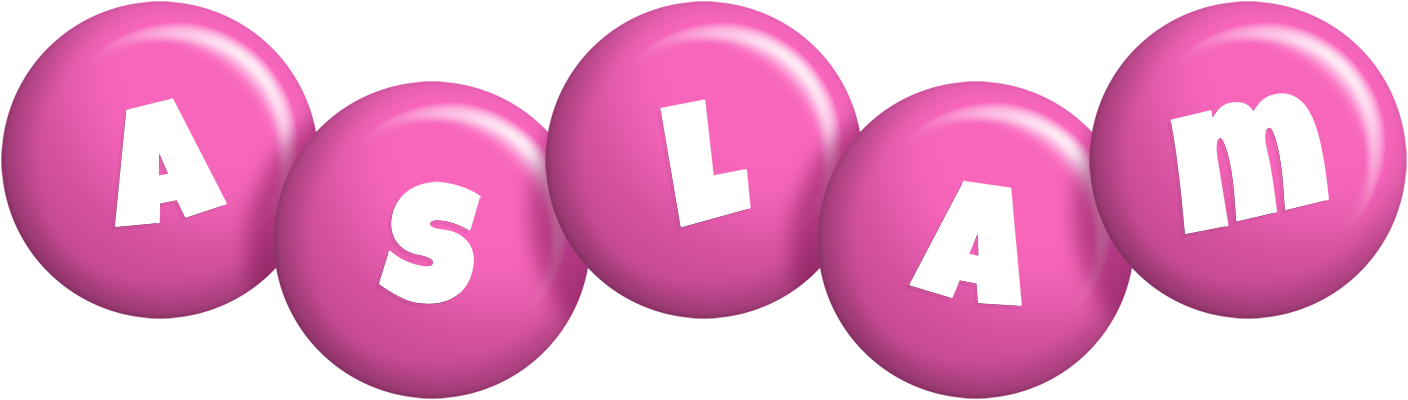 Aslam candy-pink logo
