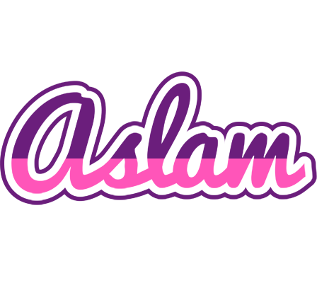 Aslam cheerful logo