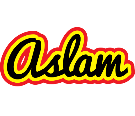 Aslam flaming logo