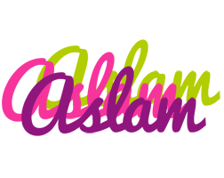 Aslam flowers logo
