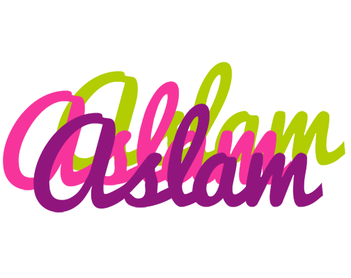 Aslam flowers logo