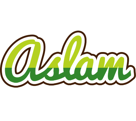 Aslam golfing logo