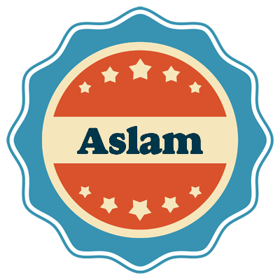 Aslam labels logo