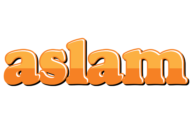 Aslam orange logo