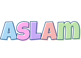 Aslam pastel logo
