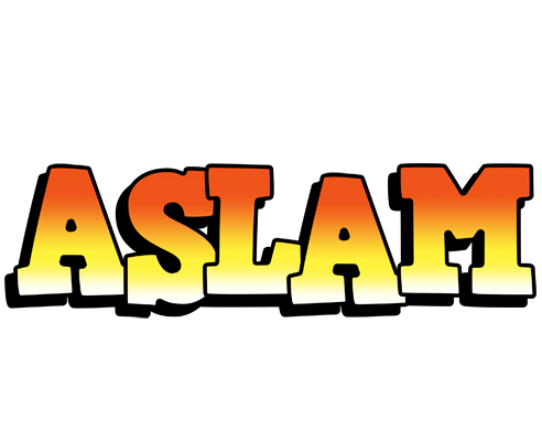 Aslam sunset logo