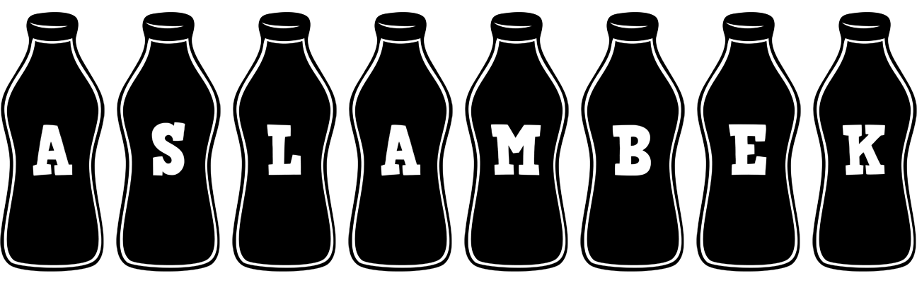 Aslambek bottle logo