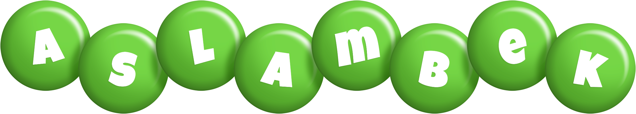 Aslambek candy-green logo