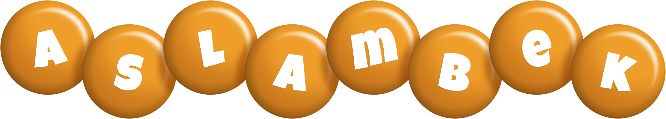 Aslambek candy-orange logo