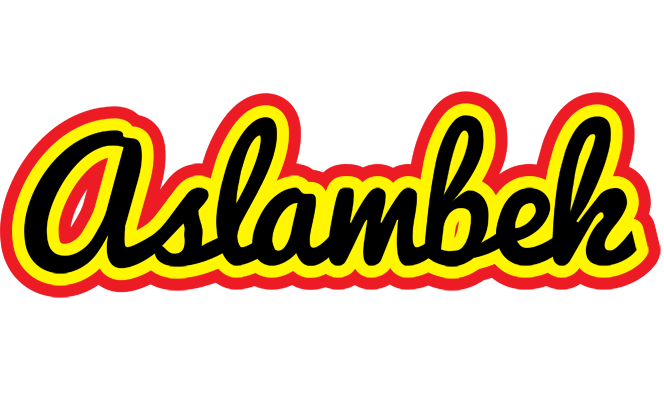 Aslambek flaming logo