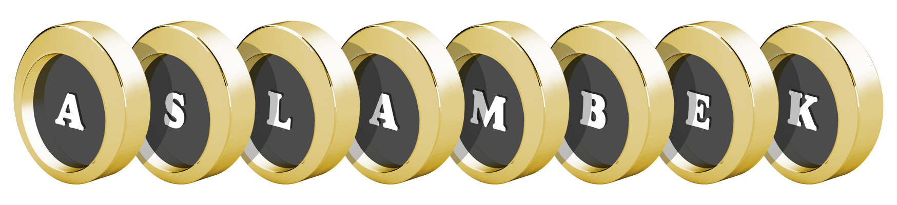Aslambek gold logo
