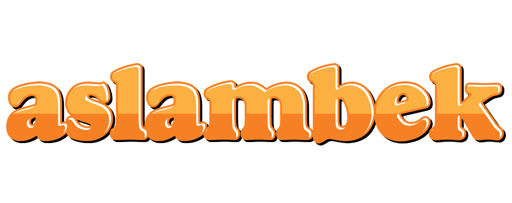 Aslambek orange logo