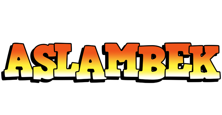 Aslambek sunset logo