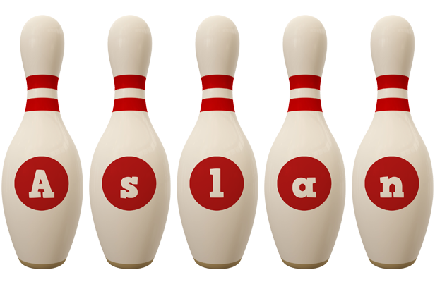 Aslan bowling-pin logo