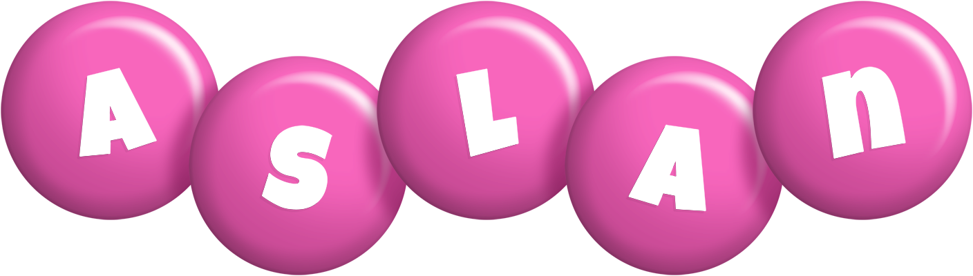 Aslan candy-pink logo
