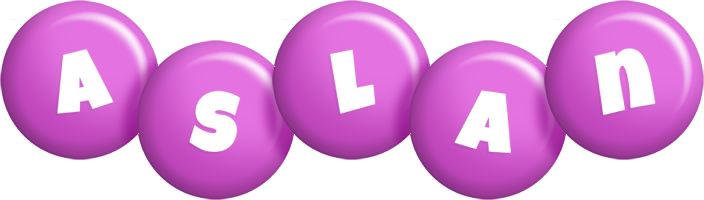 Aslan candy-purple logo