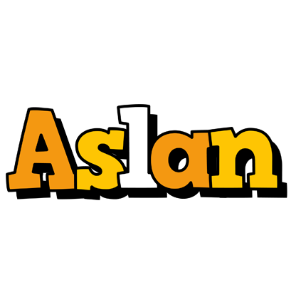 Aslan cartoon logo