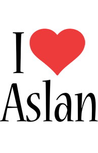 Aslan i-love logo