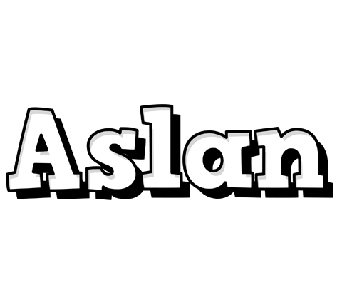 Aslan snowing logo