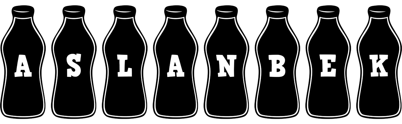 Aslanbek bottle logo