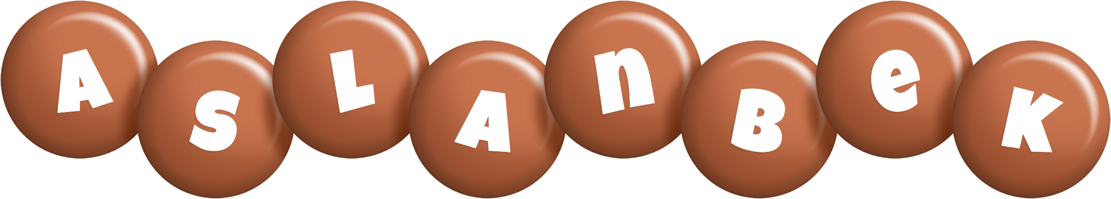 Aslanbek candy-brown logo