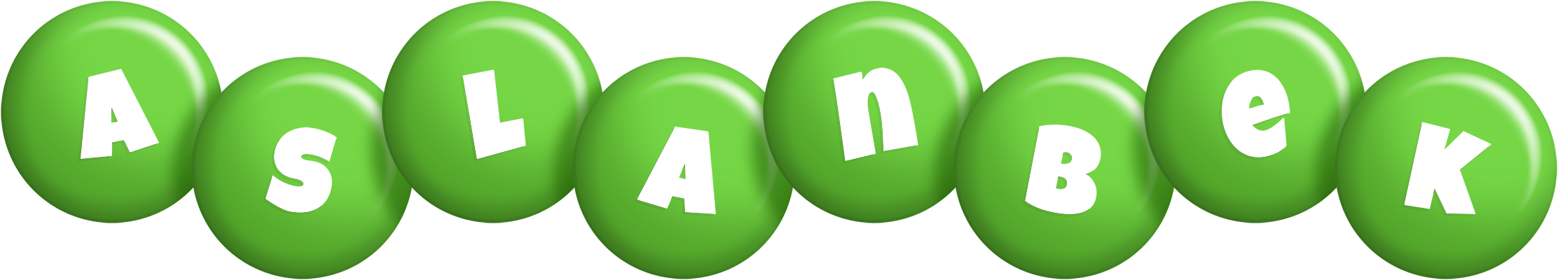 Aslanbek candy-green logo