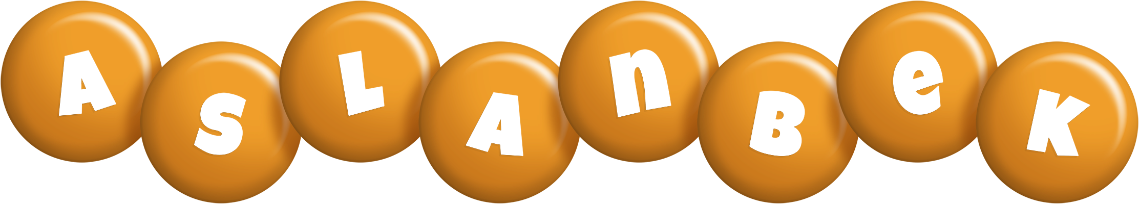 Aslanbek candy-orange logo