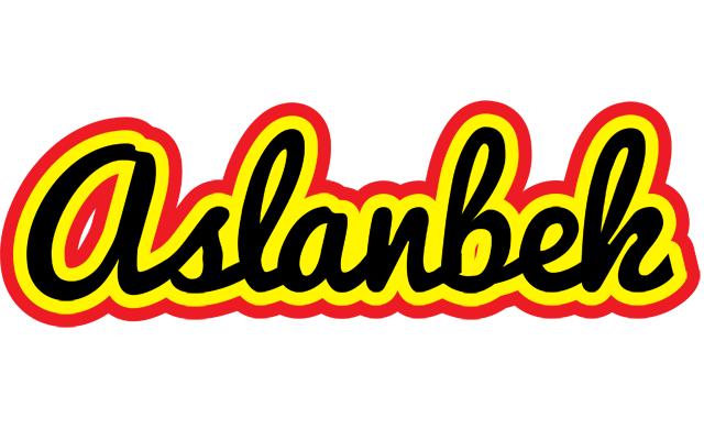 Aslanbek flaming logo