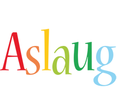 Aslaug birthday logo