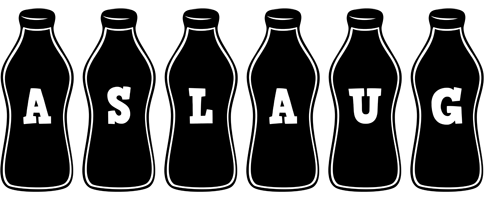 Aslaug bottle logo