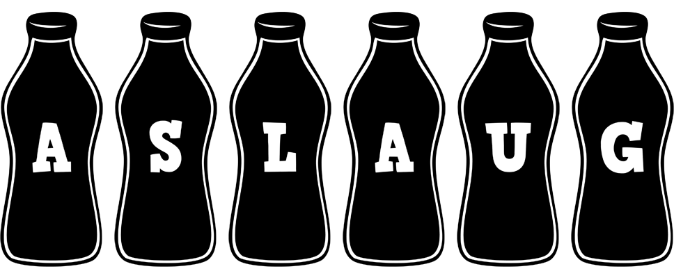 Aslaug bottle logo