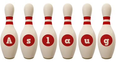 Aslaug bowling-pin logo