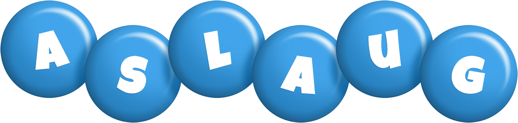 Aslaug candy-blue logo