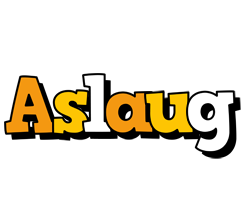 Aslaug cartoon logo