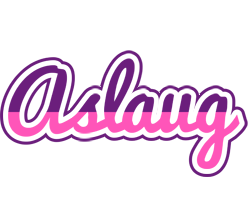 Aslaug cheerful logo