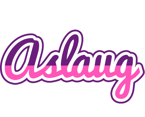 Aslaug cheerful logo