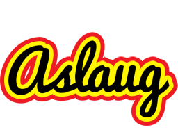 Aslaug flaming logo