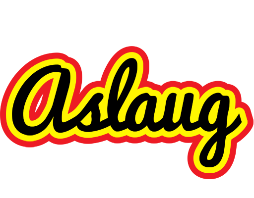 Aslaug flaming logo
