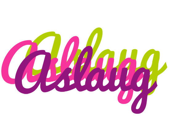 Aslaug flowers logo