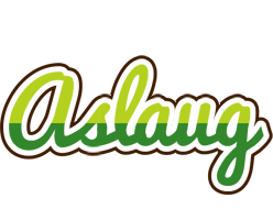 Aslaug golfing logo