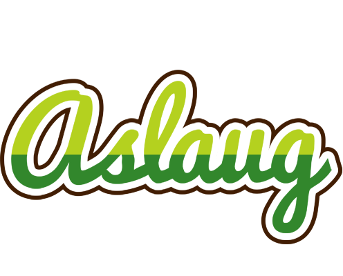Aslaug golfing logo