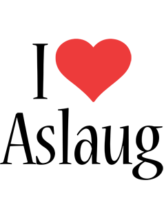 Aslaug i-love logo