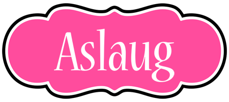 Aslaug invitation logo