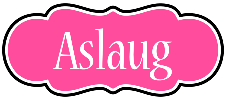 Aslaug invitation logo