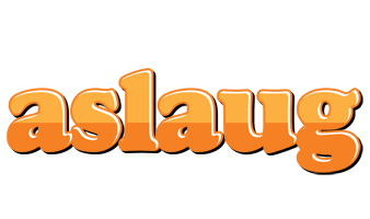 Aslaug orange logo