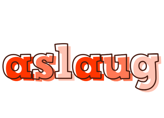 Aslaug paint logo