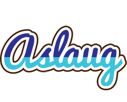 Aslaug raining logo