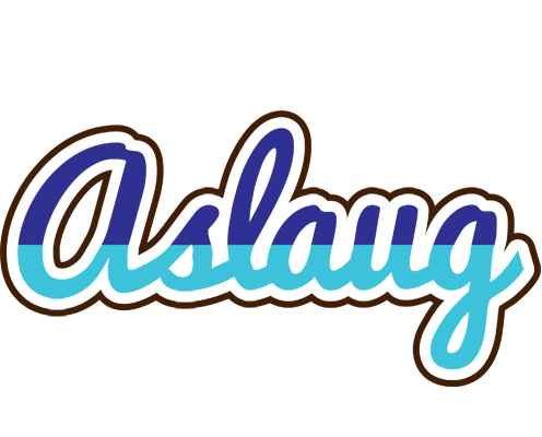 Aslaug raining logo