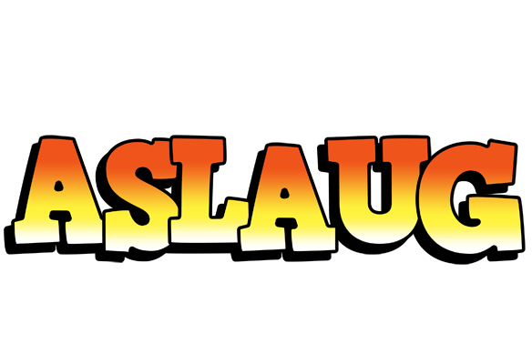Aslaug sunset logo