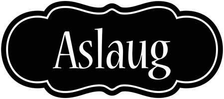 Aslaug welcome logo